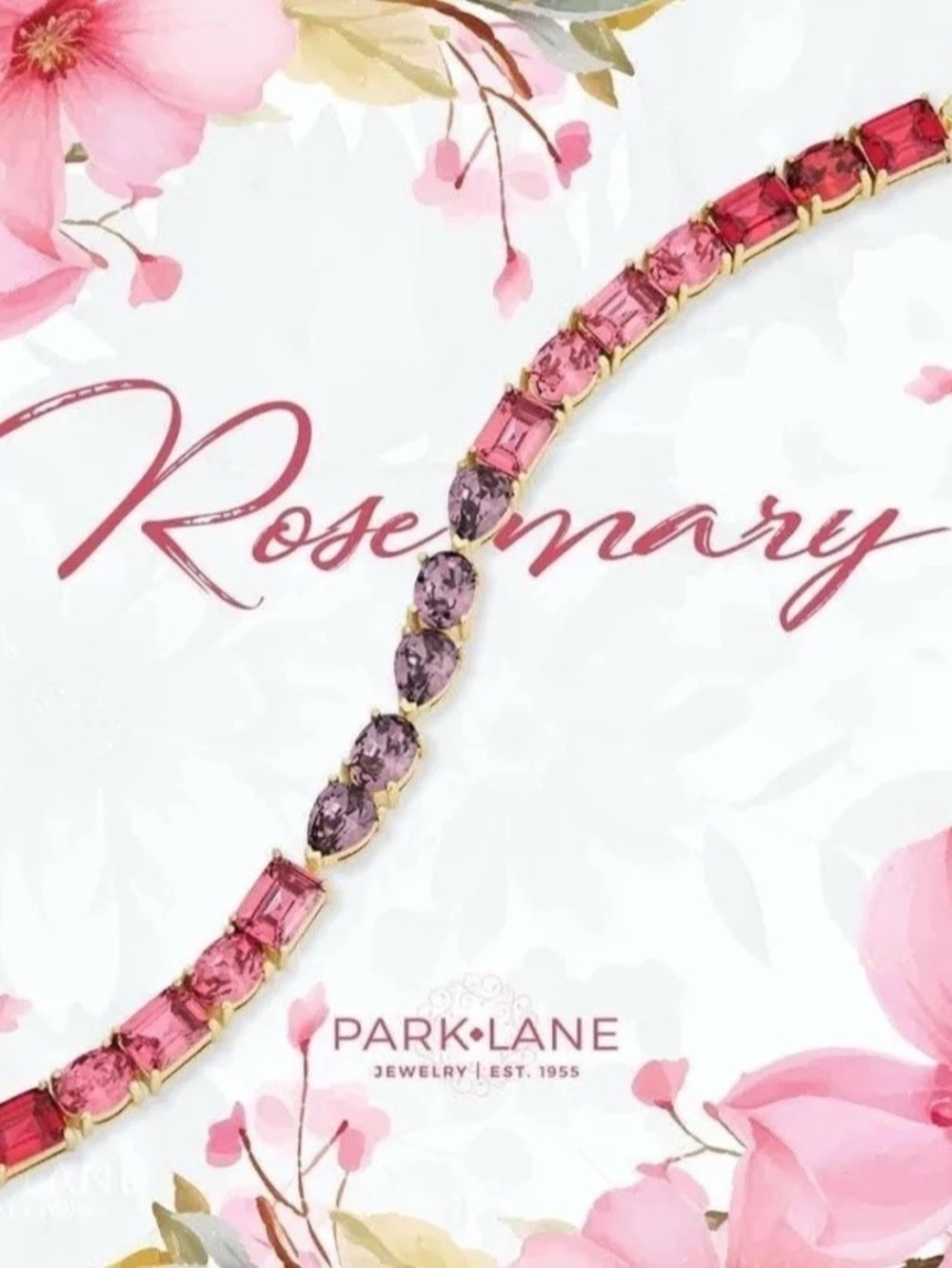 Park Lane Rosemary Bracelet Pink & Red